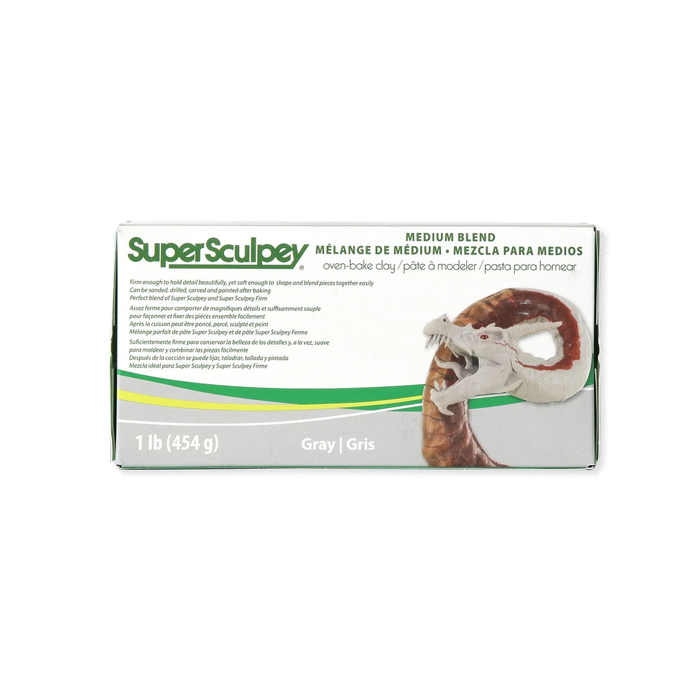 Mélange de médium gris SuperSculpey 1 lb