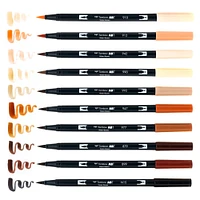 10-Pack Dual Brush Pens - Portrait