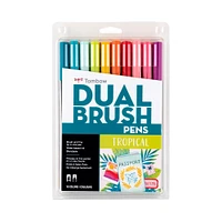 10-Pack Dual Brush Pens - Tropical