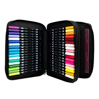 54-Piece Dual Brush Marker Case Set