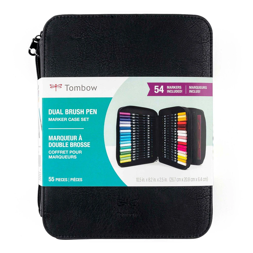 54-Piece Dual Brush Marker Case Set