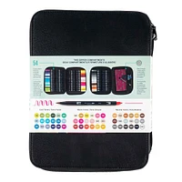 54-Piece Dual Brush Marker Case Set