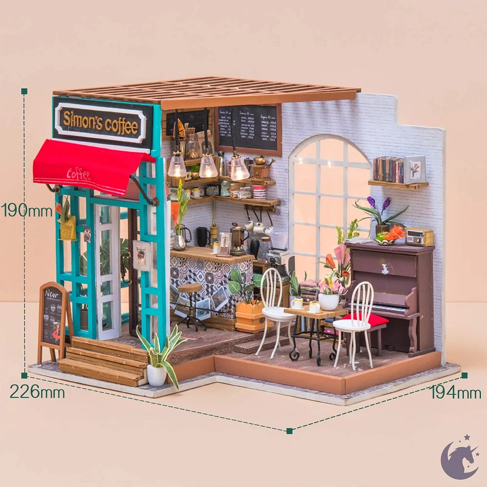 DIY Mini House - Simon's Coffee Shop