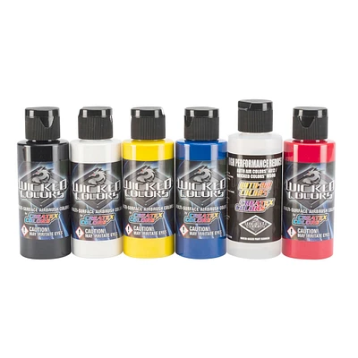 Ens. couleurs primaires Wicked - 6 x 2 oz