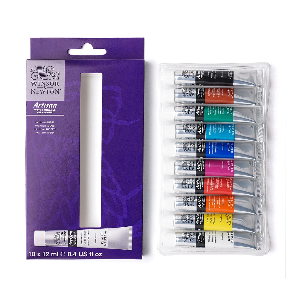 Artisan Water-Mixable Oil Colour Set - 10 x 12 ml