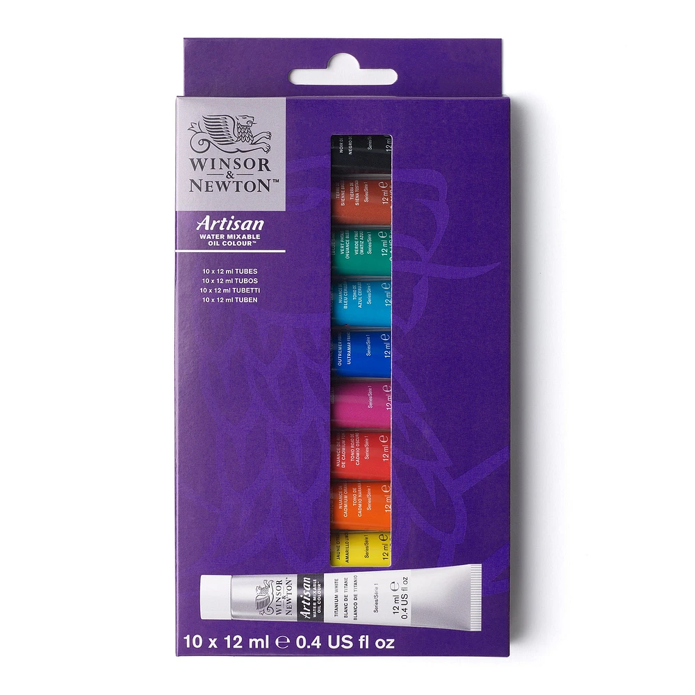 Artisan Water-Mixable Oil Colour Set - 10 x 12 ml