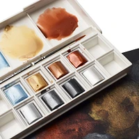 Cotman Metallic Watercolour Pocket Set - 8 Half Pans