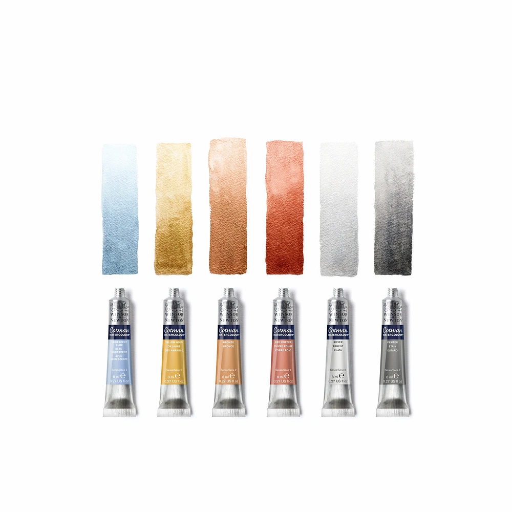 Cotman Metallic Watercolour Set - 6 x 8 ml