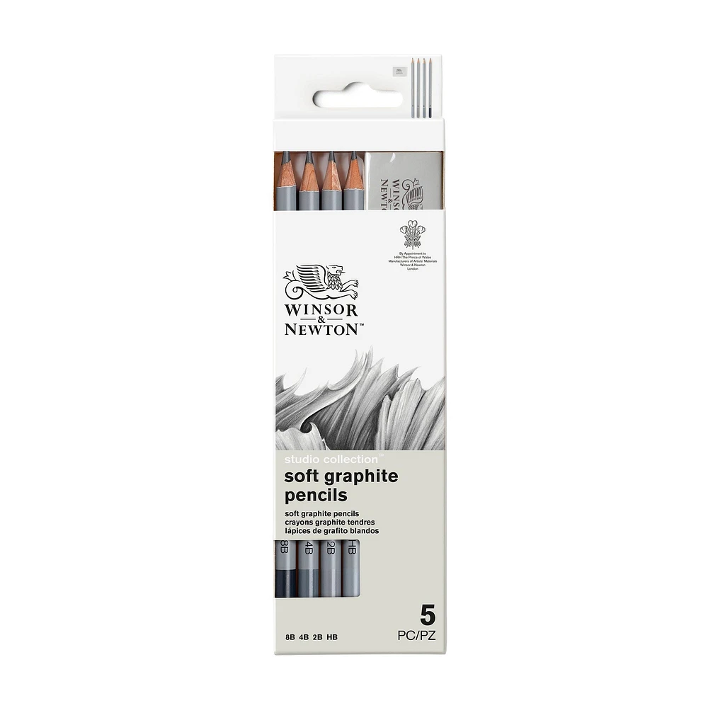 5-Piece Studio Graphite Pencil Set - Soft