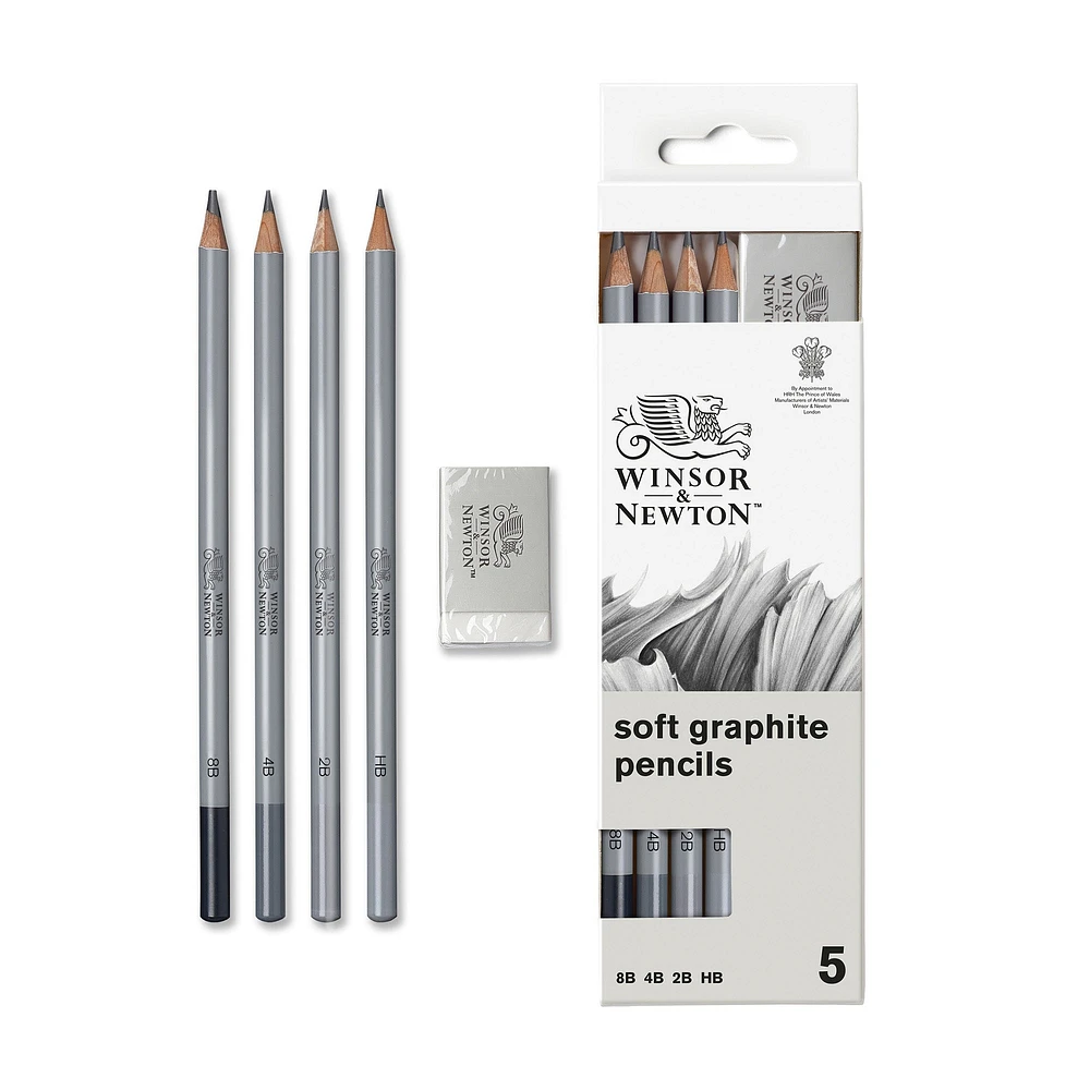 5-Piece Studio Graphite Pencil Set - Soft