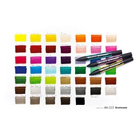 48-Piece Double-Tip Promarker Marker Set - Brush Essential Collection