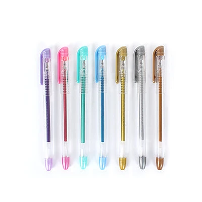 Set of 7 Metallic Gel Xtreme gel Pens