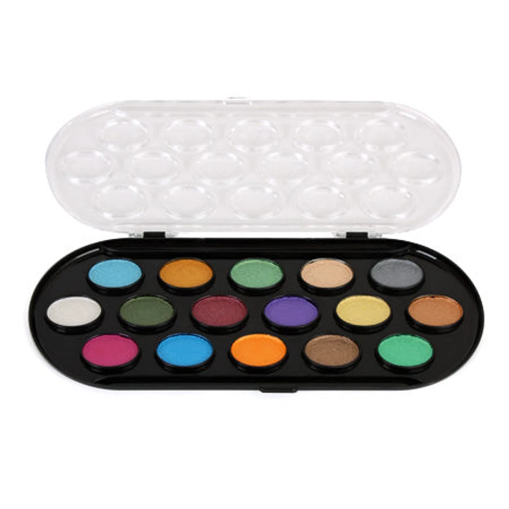 21-Colour Pearlescent Watercolour Set