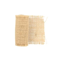 Ruban en toile de jute couleur naturel 10 cm x 1 m