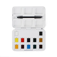 Coffret format poche d’aquarelle avec 12 godets