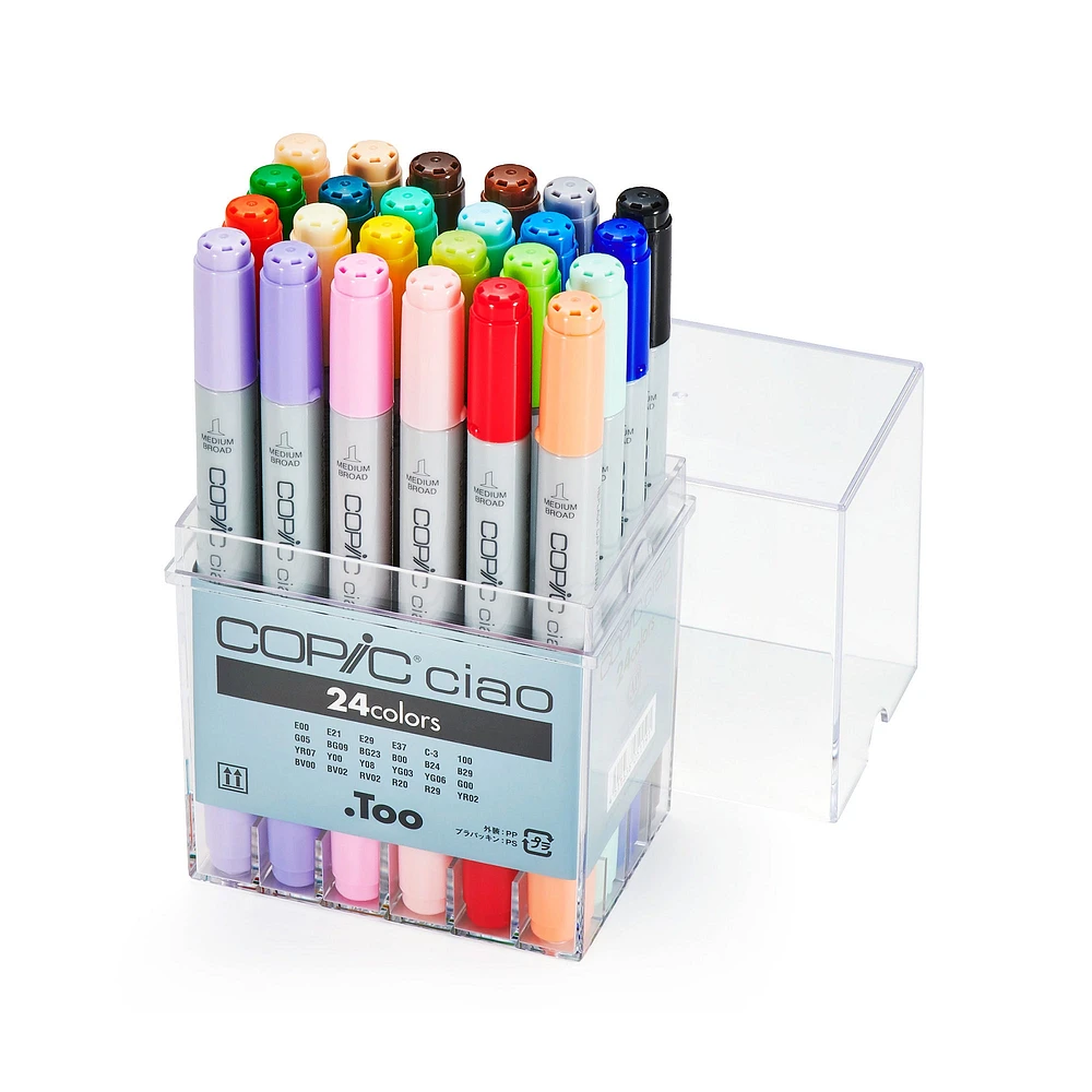 Copic Ciao Markers - 24-Piece Basic Set