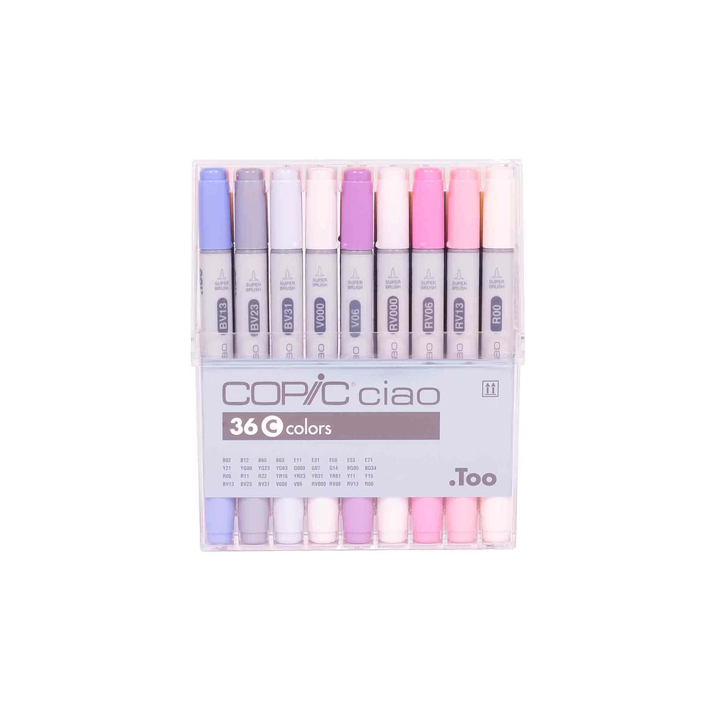 Copic Ciao Markers - Set C, 36 Colours