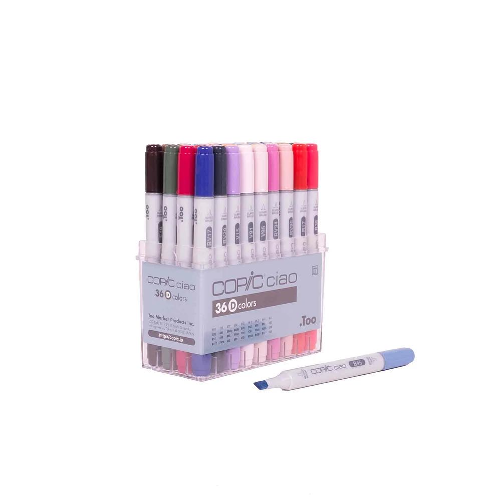 Copic Ciao Markers - Set D, 36 Colours