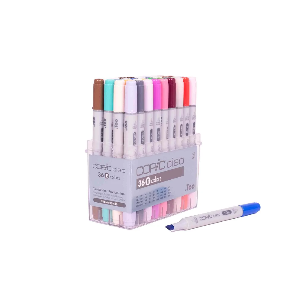 Copic Ciao Markers - Set E, 36 Colours