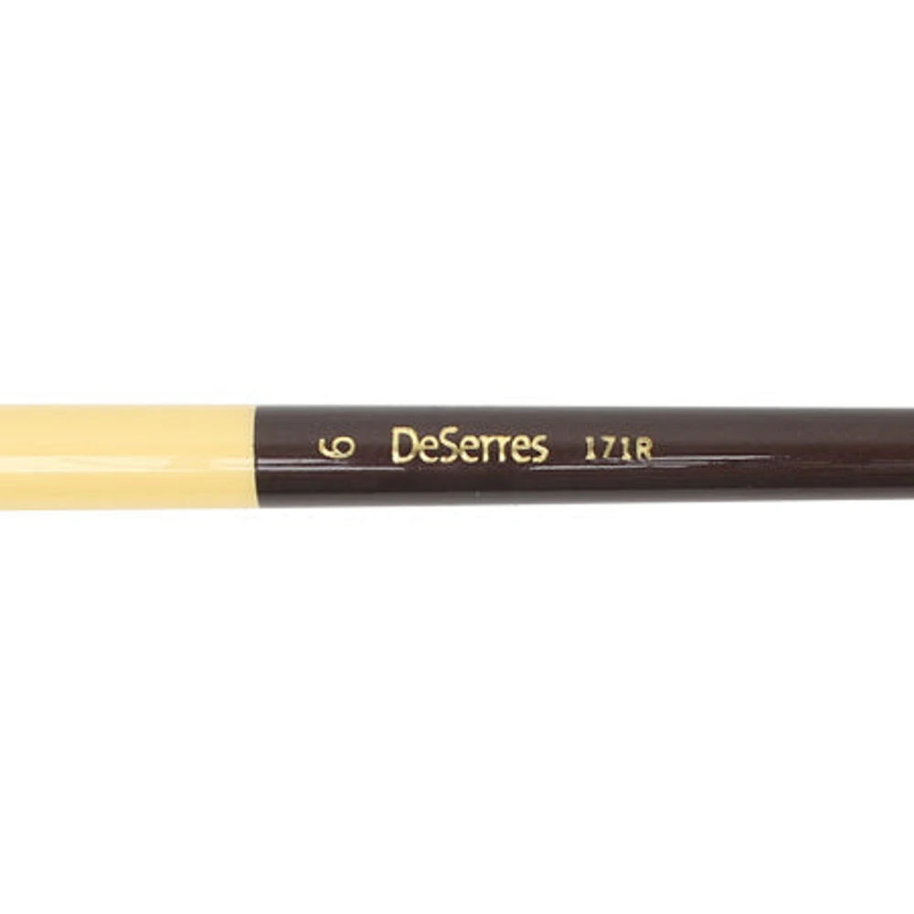 Bronze long-handled synthetic brush - Round