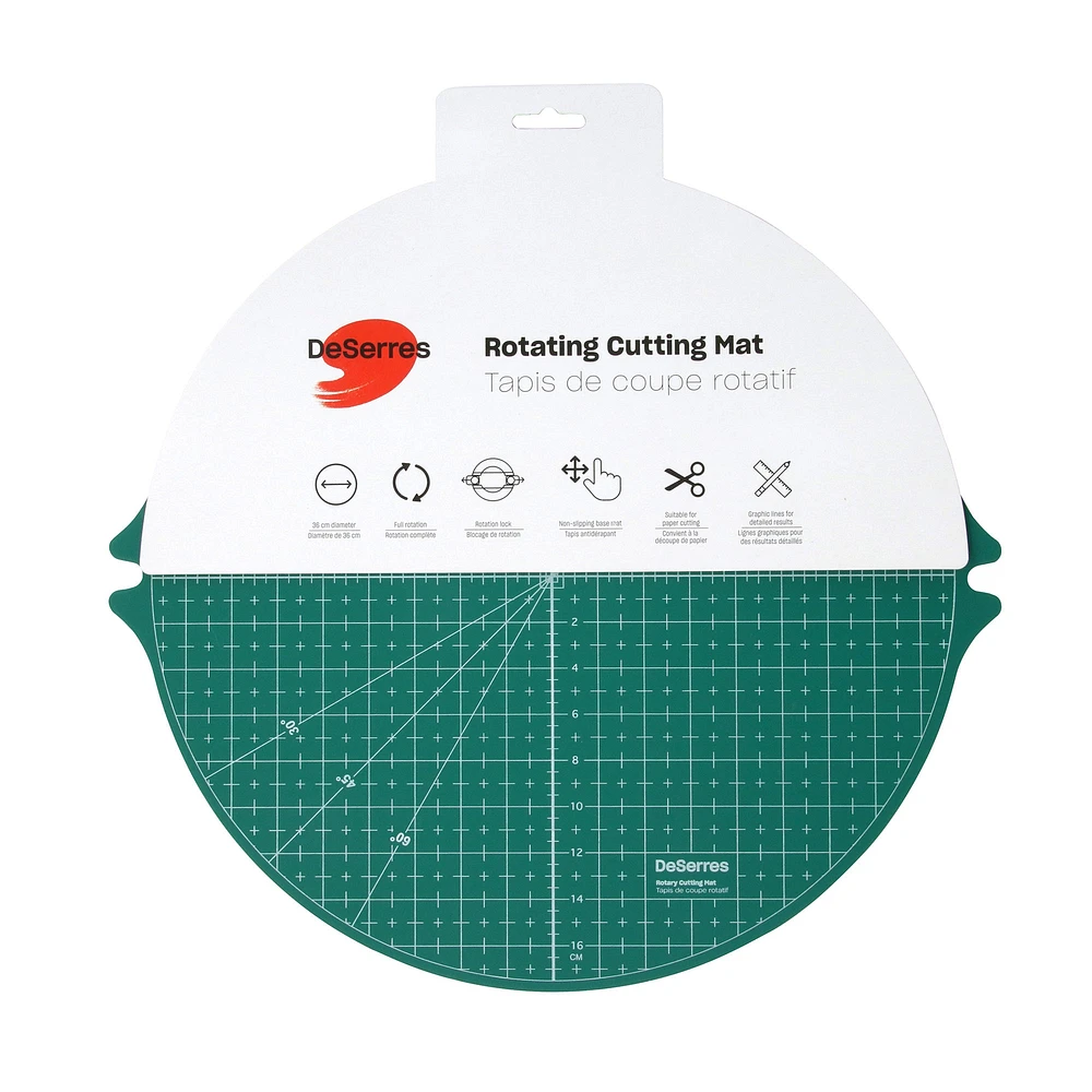 Rotating Cutting Mat - Green, 14 in