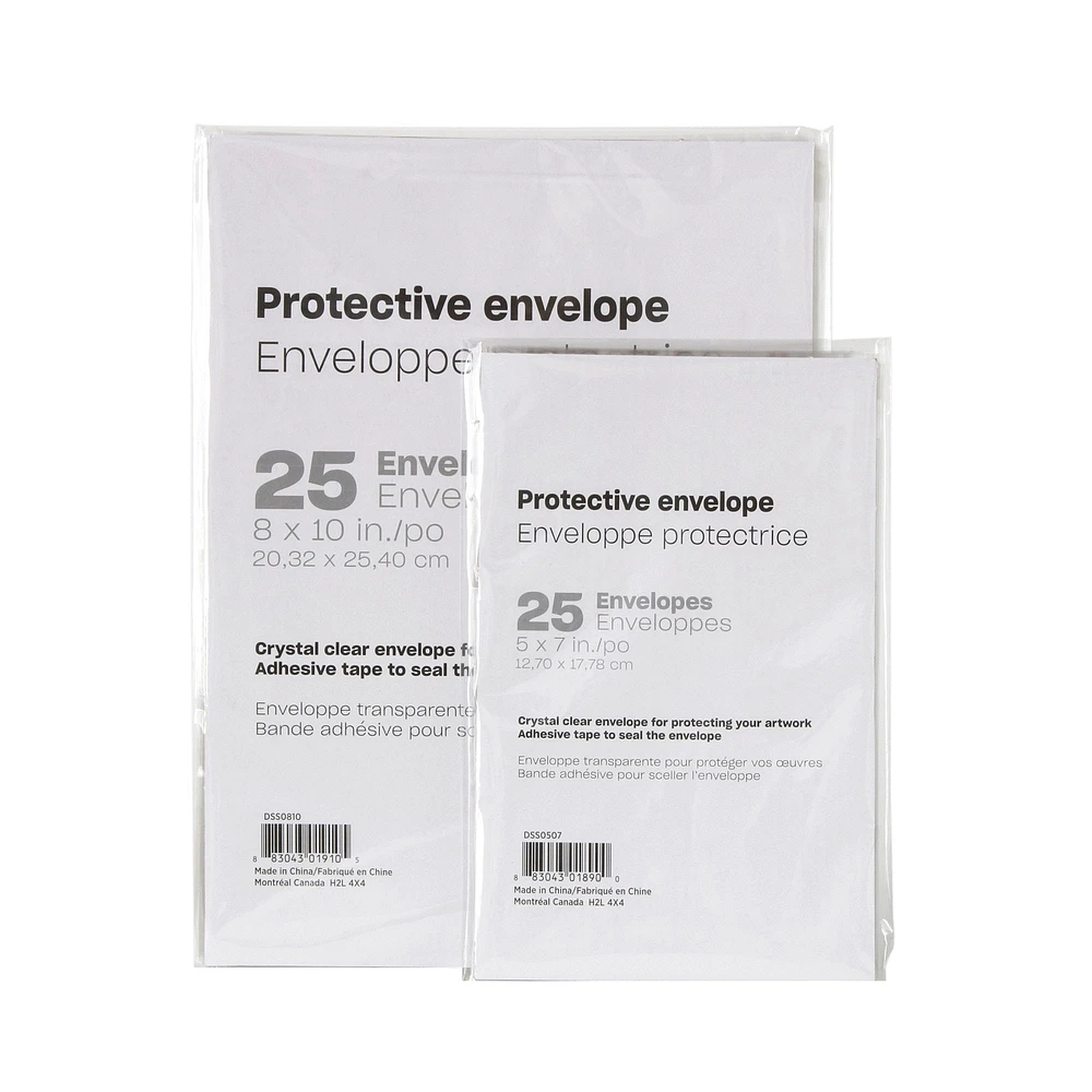 Pqt. 25 enveloppes protectrices