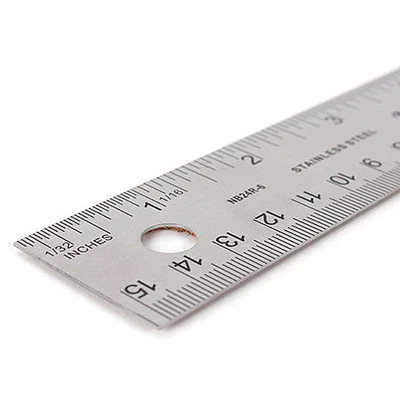 Stainless Steel and Cork Ruler