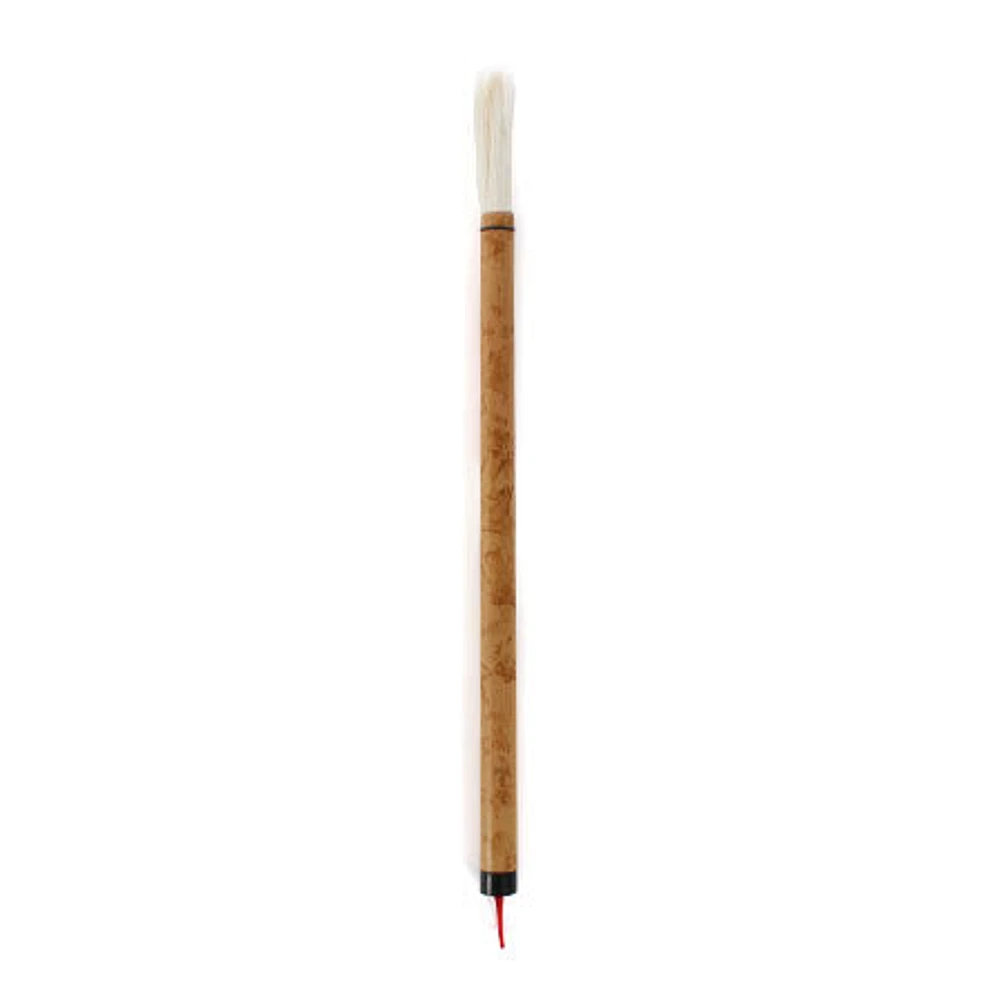 Bamboo paintbrush with white goat bristles