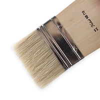 Flat hog bristles brushes