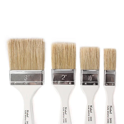 Flat hod bristles paintbrush