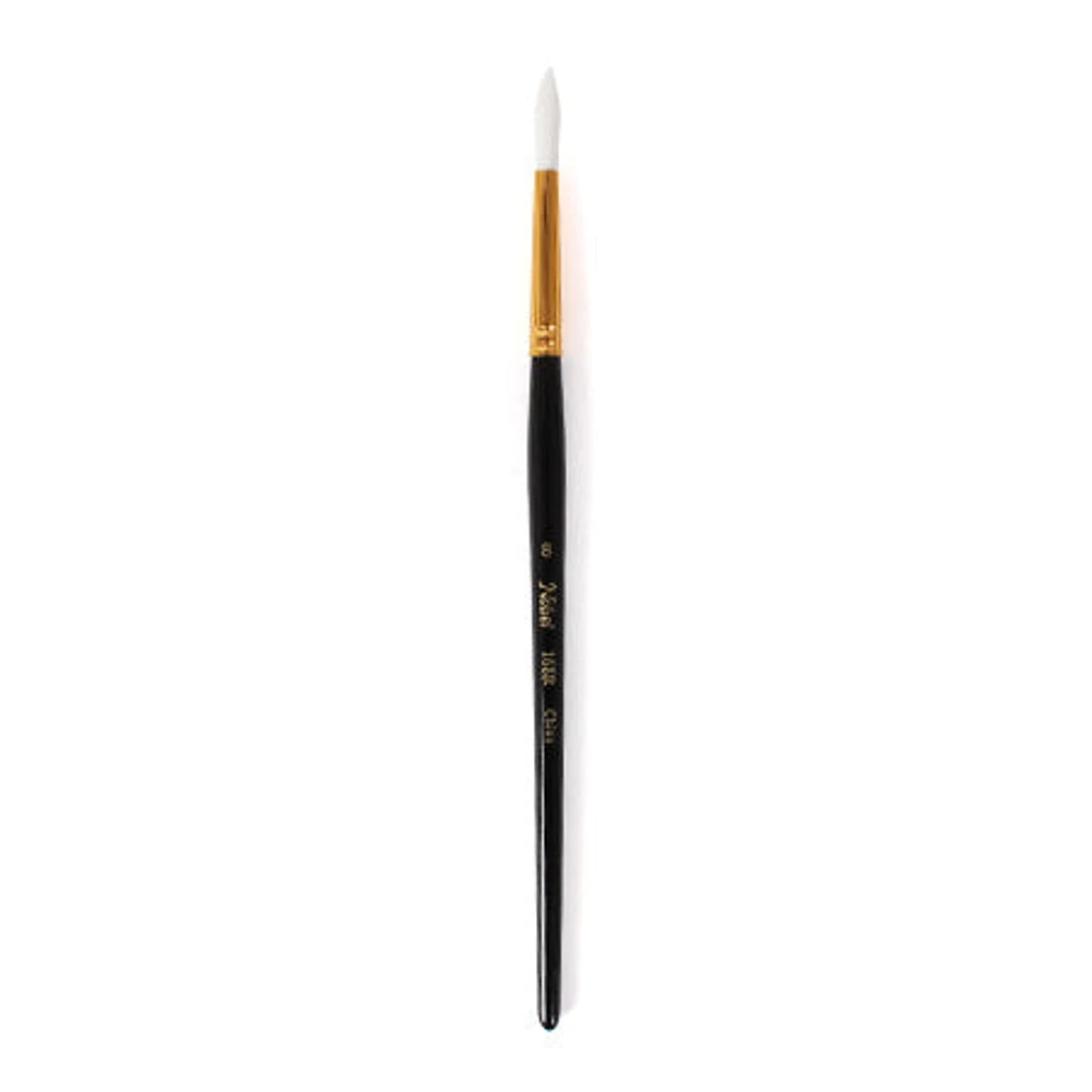 Round short handle paintbrush