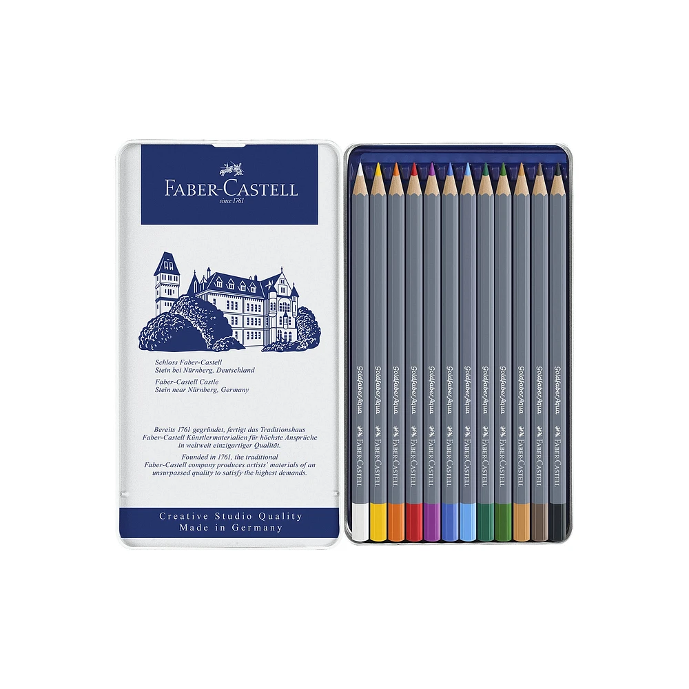 Ens. crayons aquarellables Goldfaber Aqua