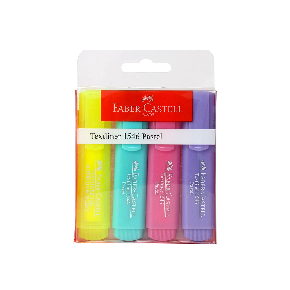 Pqt. de 4 surligneurs pastel