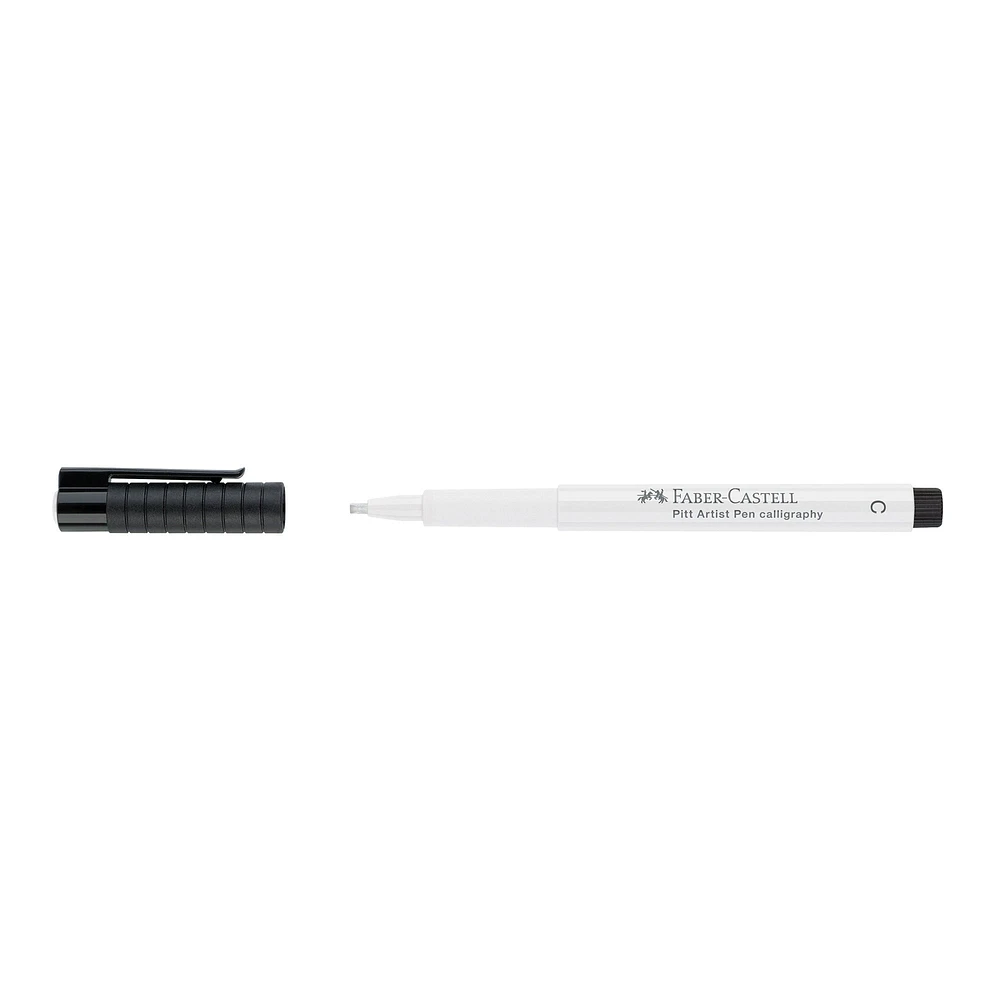 PITT Artist Calligraphy Pen - C, White