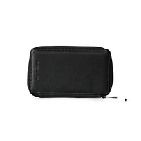 Genuine Leather Pencil Case — Black