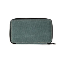 Canvas Pencil Case — Steel Blue