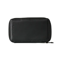 Genuine Leather Pencil Case — Large, Black