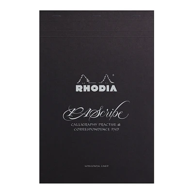 Carnet Rhodia Pascribe Calligraphie A4 noir Carb'On