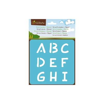 Pack of 6 Stencils – Alphabet