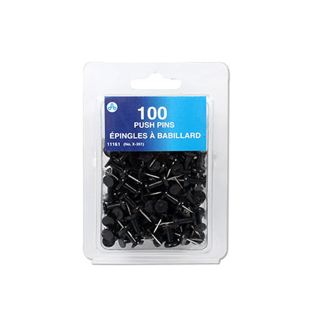 Push Pins - Black