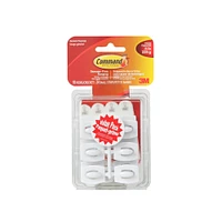 Pqt. 18 mini-crochets Command - blanc