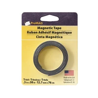 Flexible Adhesive Magnetic Tape - 0.5 x 10 ft
