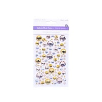 Round Gem Stickers - Gold
