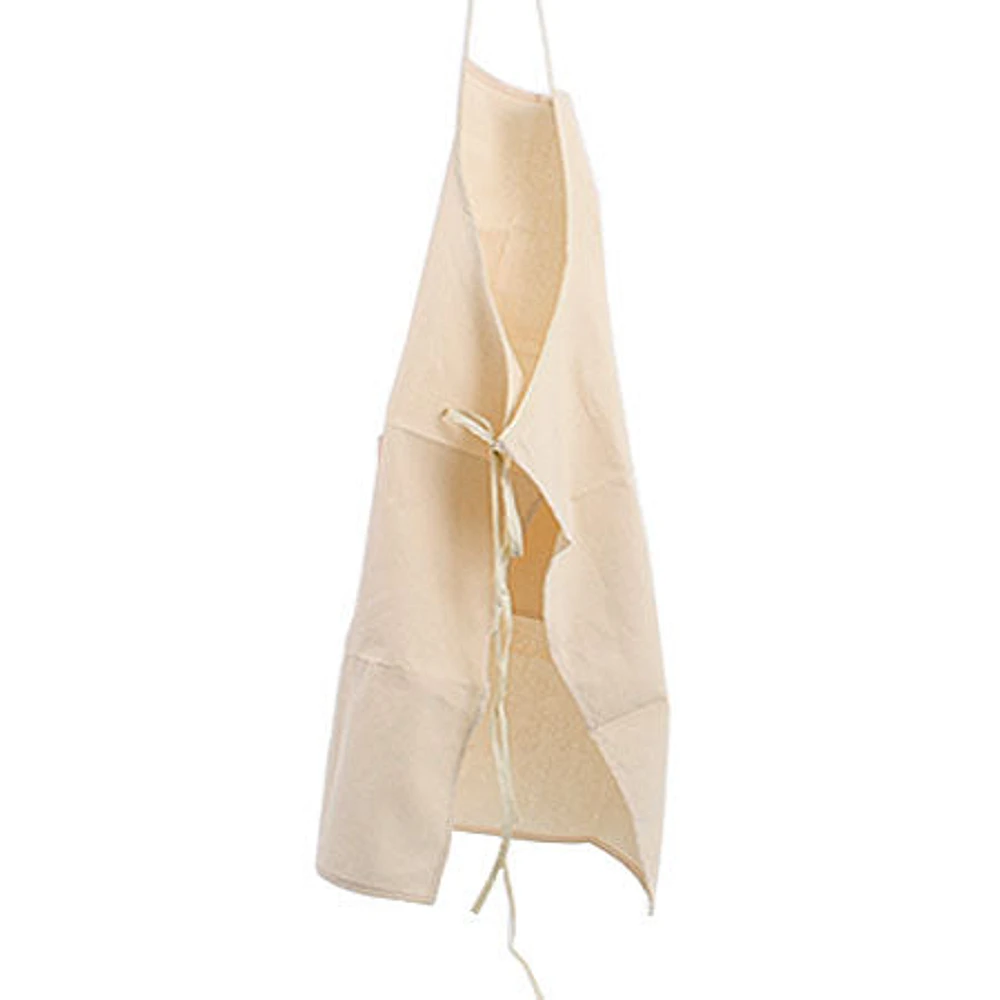 Extra large cotton apron with pockets