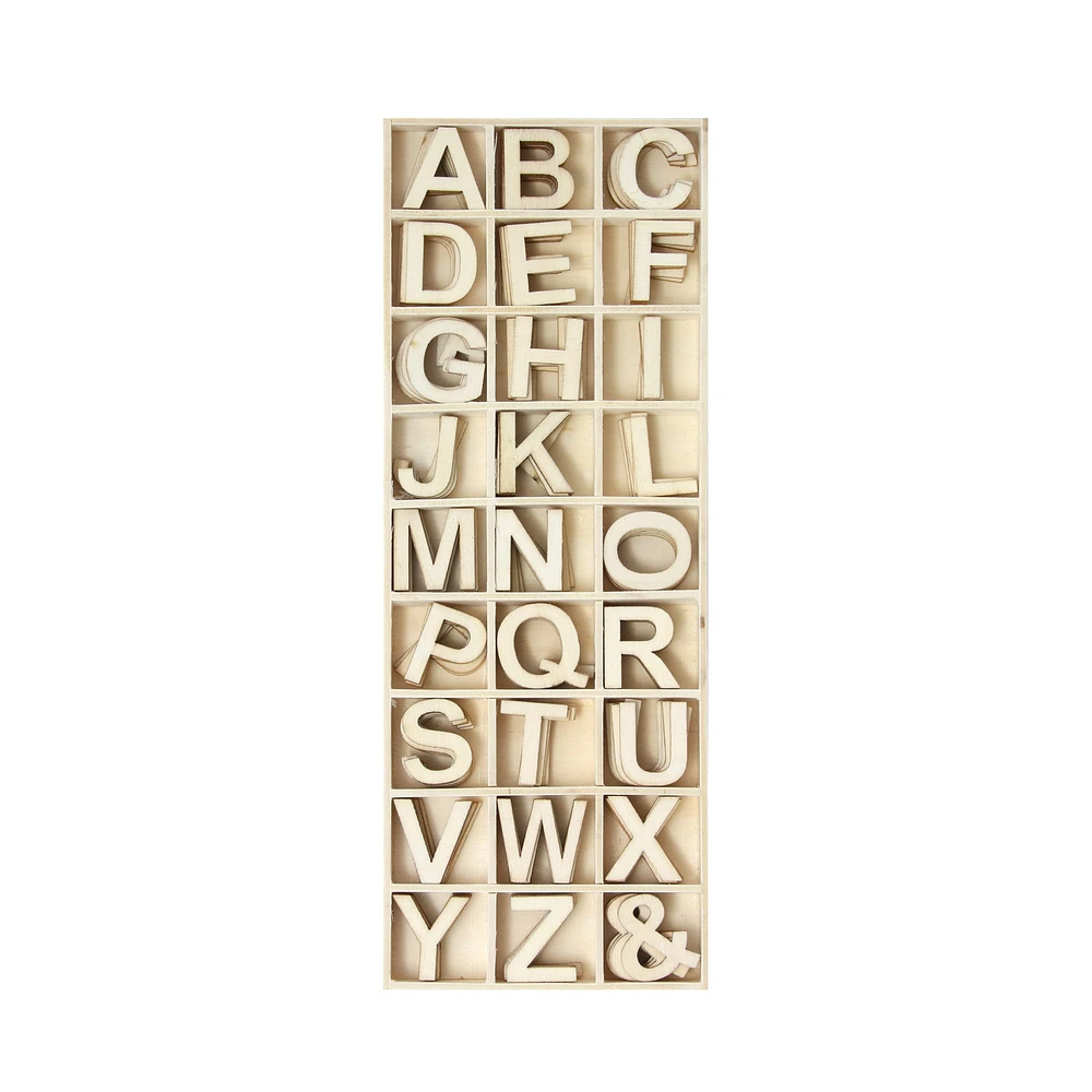 Mini lettres en bois