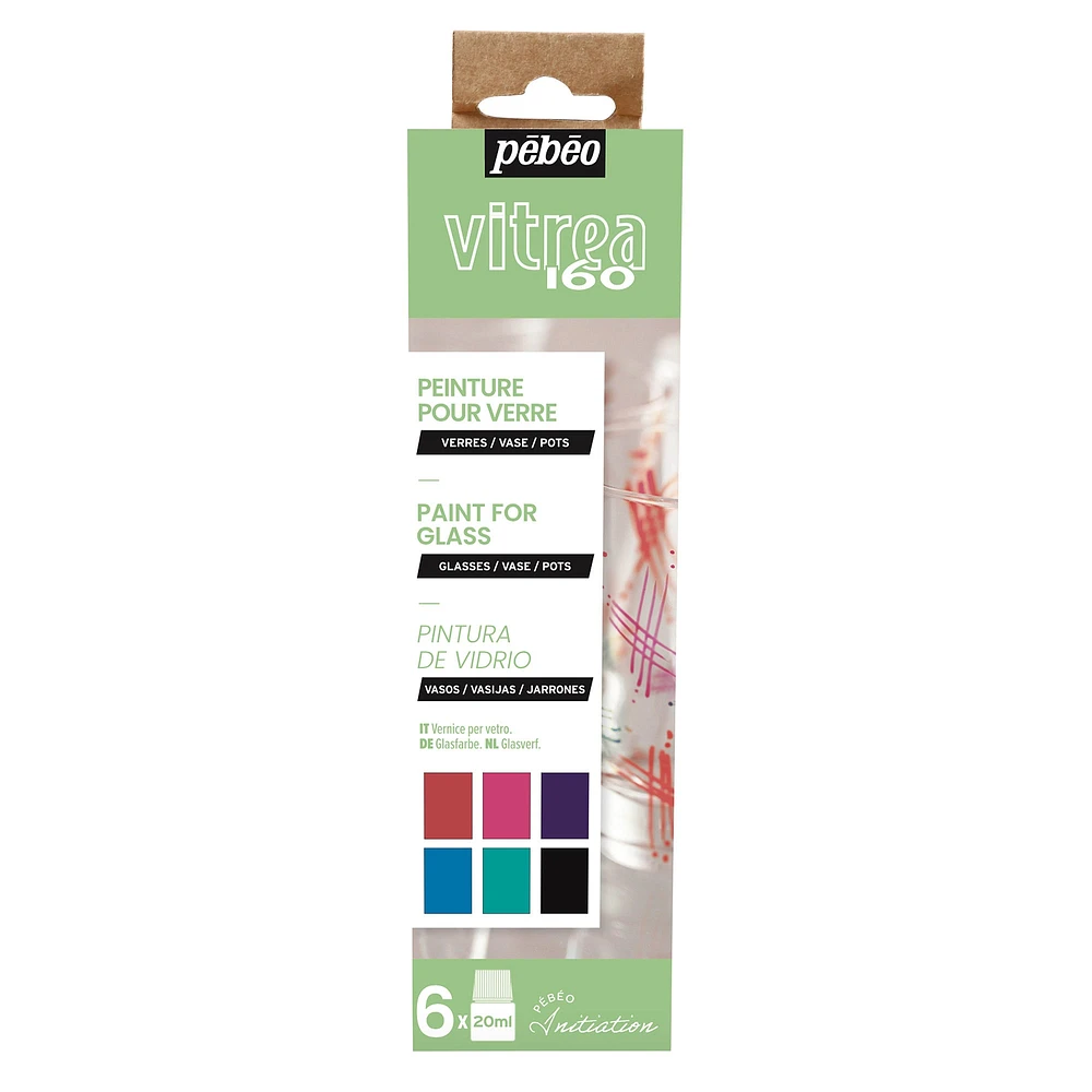 Vitrea 160 Glass Paint Initiation Set - 6 x 20 ml