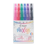 Set of 6 Frixion Erasable Colour Markers