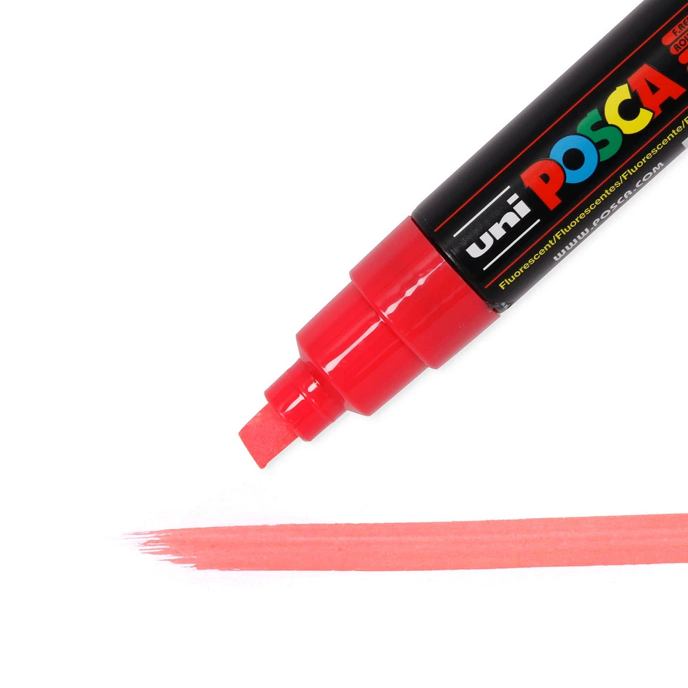 Broad Chisel Tip Marker — 8 mm - Metallic Red