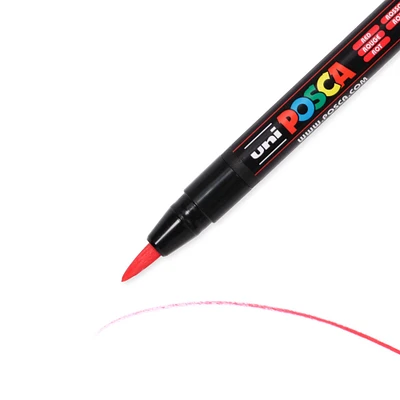 Brush Tip Marker - Red