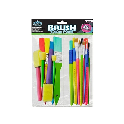 Craft Brush Value Pack — 25 pieces